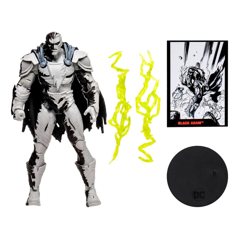 McFarlane DC Direct 7-Inch Black Adam Action Figure with Line Art Variant Comic