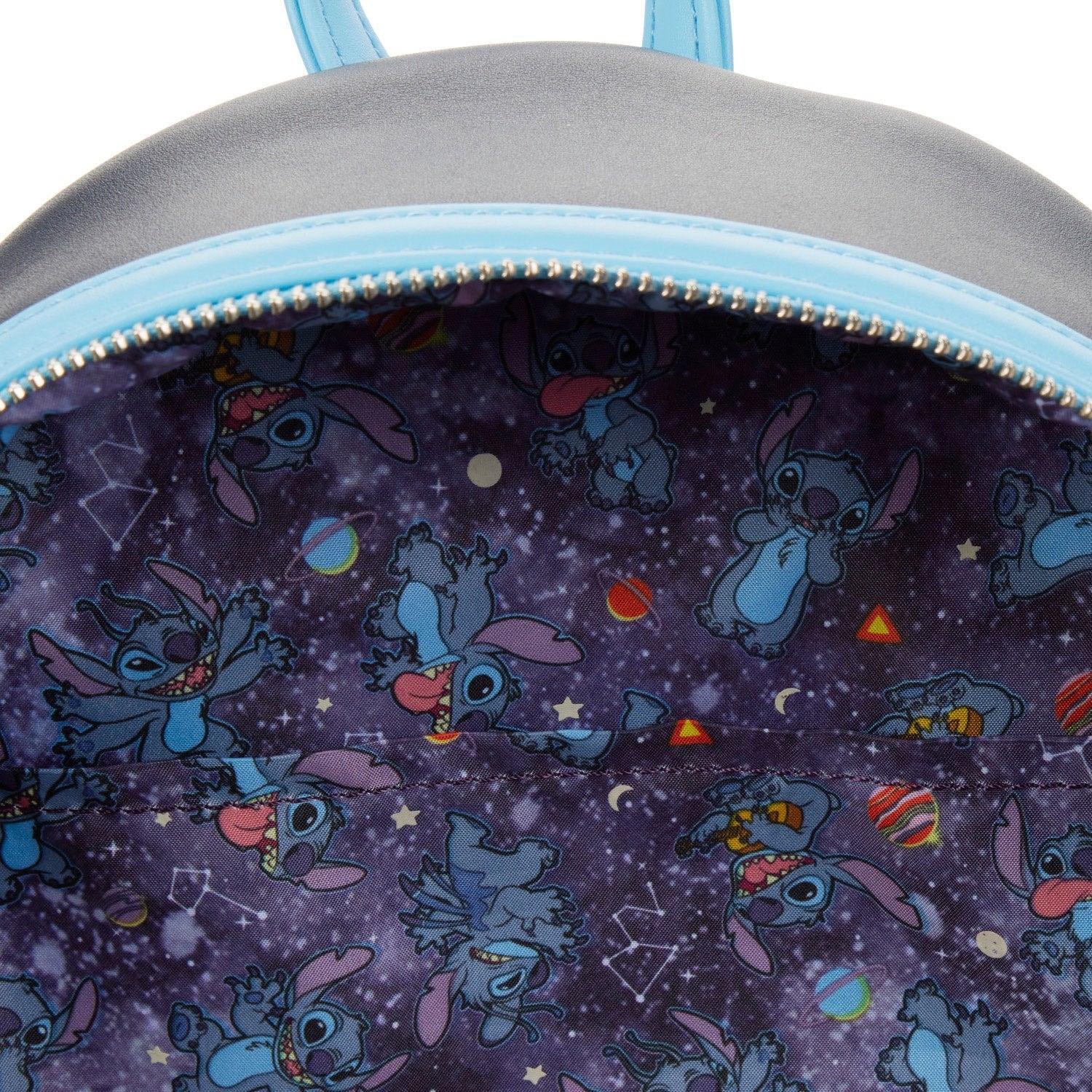 Loungefly Licensed Disney Lilo & Stitch Themed Space Adventure Mini Backpack for Cosplay and Daily Use