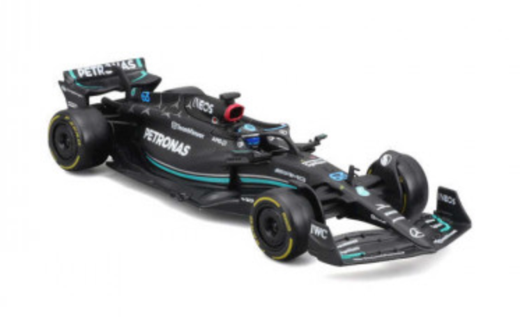 1:43 Scale Formula 1 Diecast Model of the 2023 Mercedes - AMG Petronas W14 Driven by George Russell, an Official Collectible