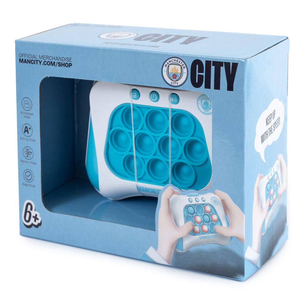 Manchester City Football Club Pop - Style Puzzle Handheld Game for Children