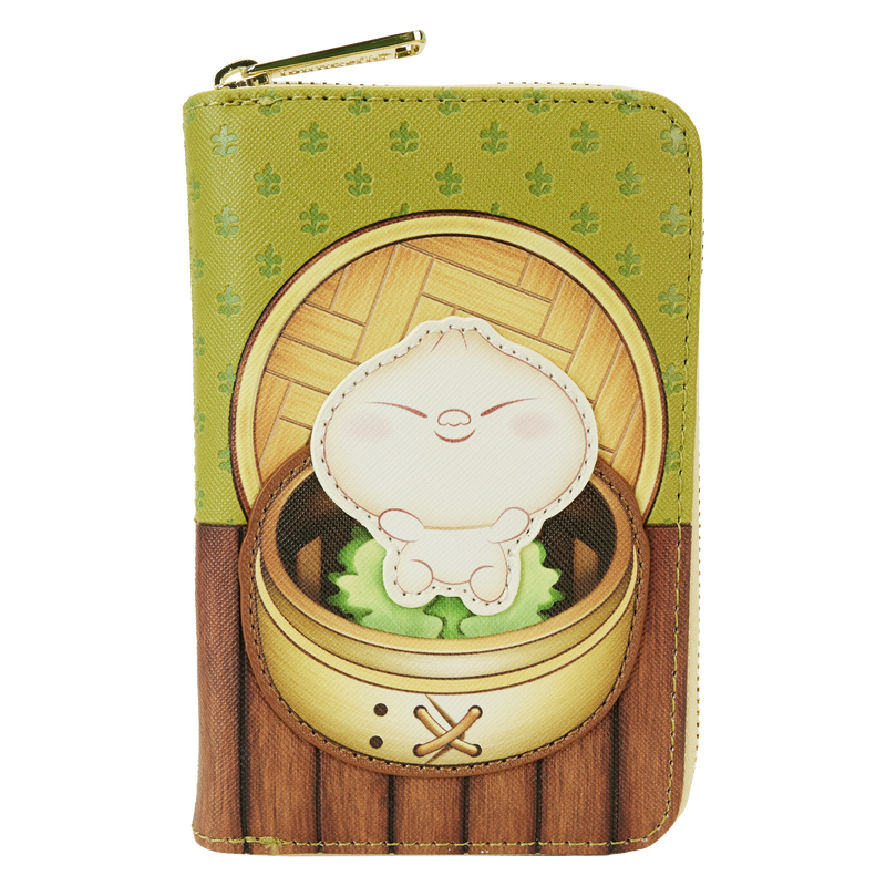 Loungefly Disney - Pixar Bao Themed Bamboo Steamer Basket - Style Zip - Around Vegan Leather Wallet for All Adventures