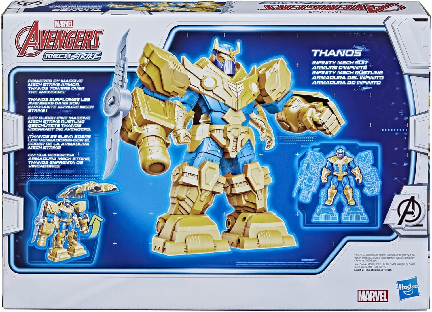 Marvel Avengers Mech Strike Collection: 9-Inch Infinity Mech Suit Thanos Action Figure Toy