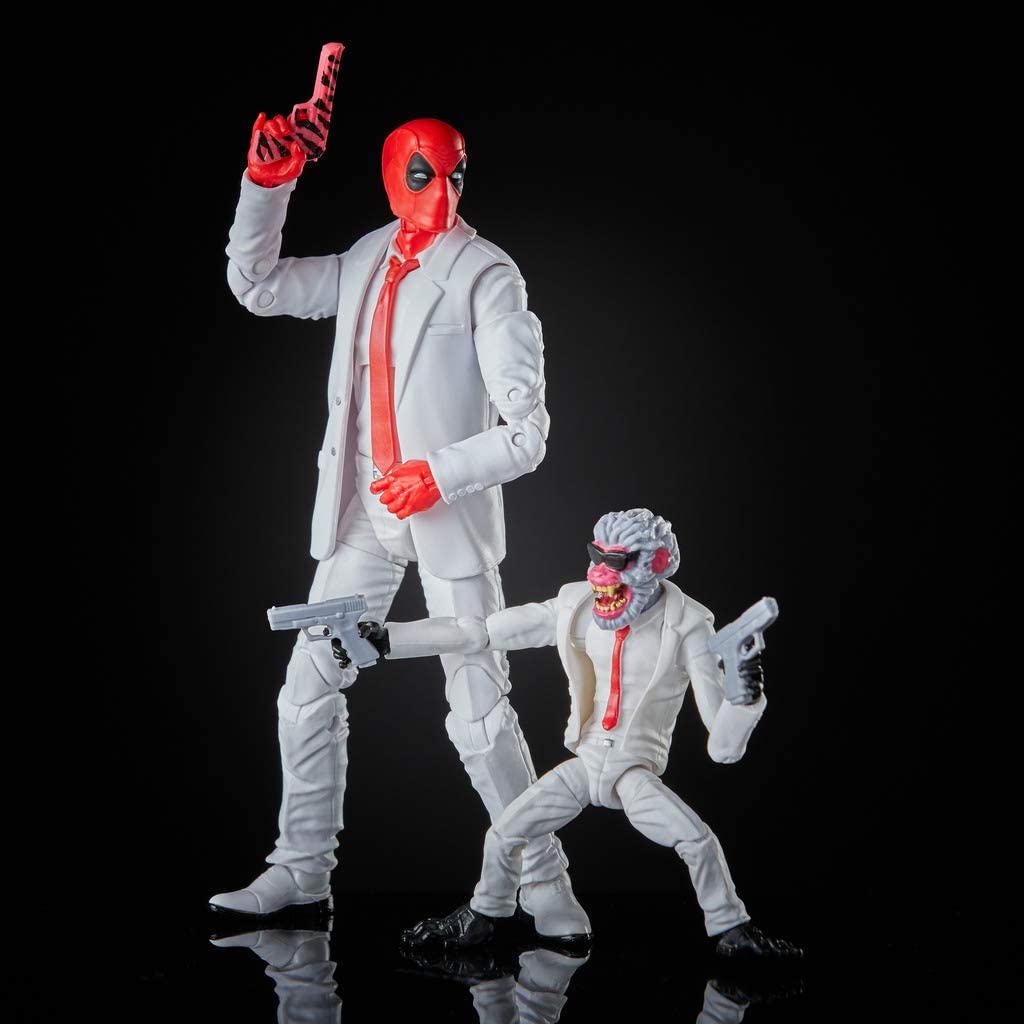 Marvel Legends Series 80th Anniversary Collectible 2-Pack of 6-Inch-Scale Deadpool and Hit-Monkey Action Figures