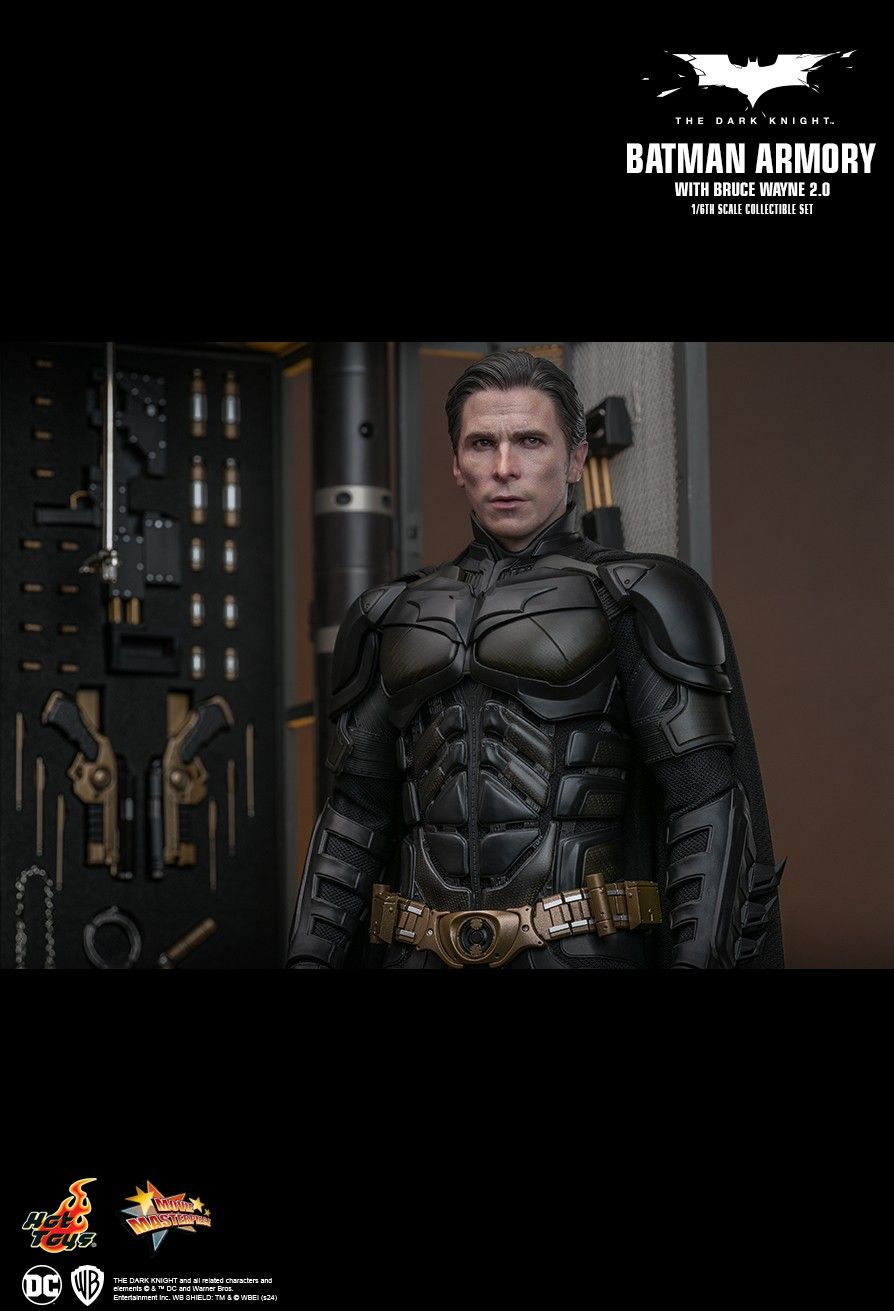 Hot Toys 1/6 Scale Batman Armory Set with Bruce Wayne (2.0)