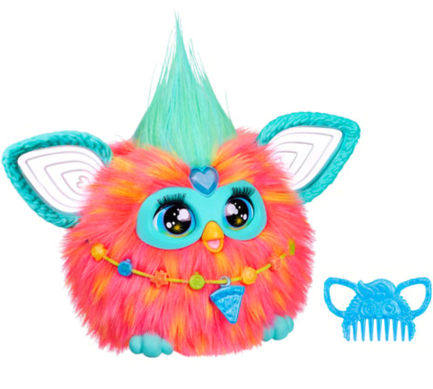 Coral-Colored Interactive Electronic Furby Pet with Over 600 Phrases
