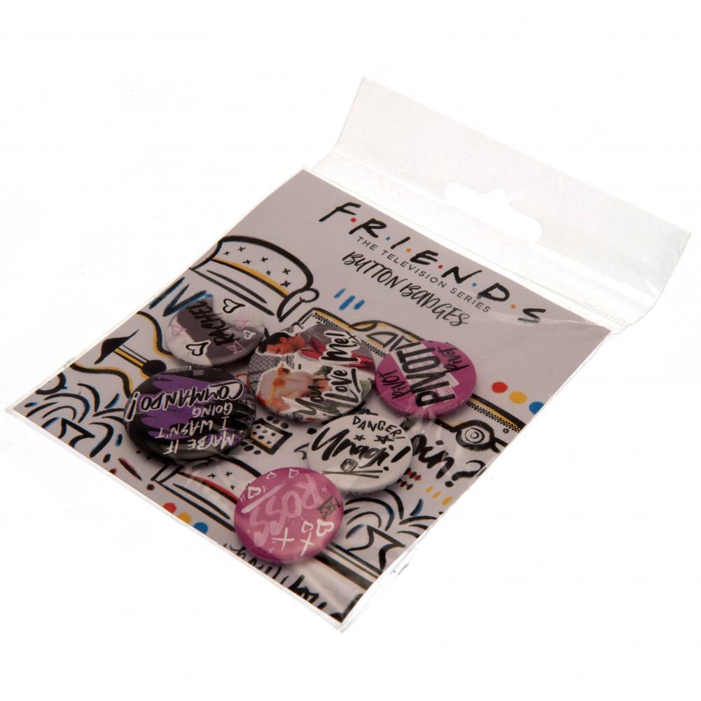 Assorted Size Doodle Friends Button Badge Set