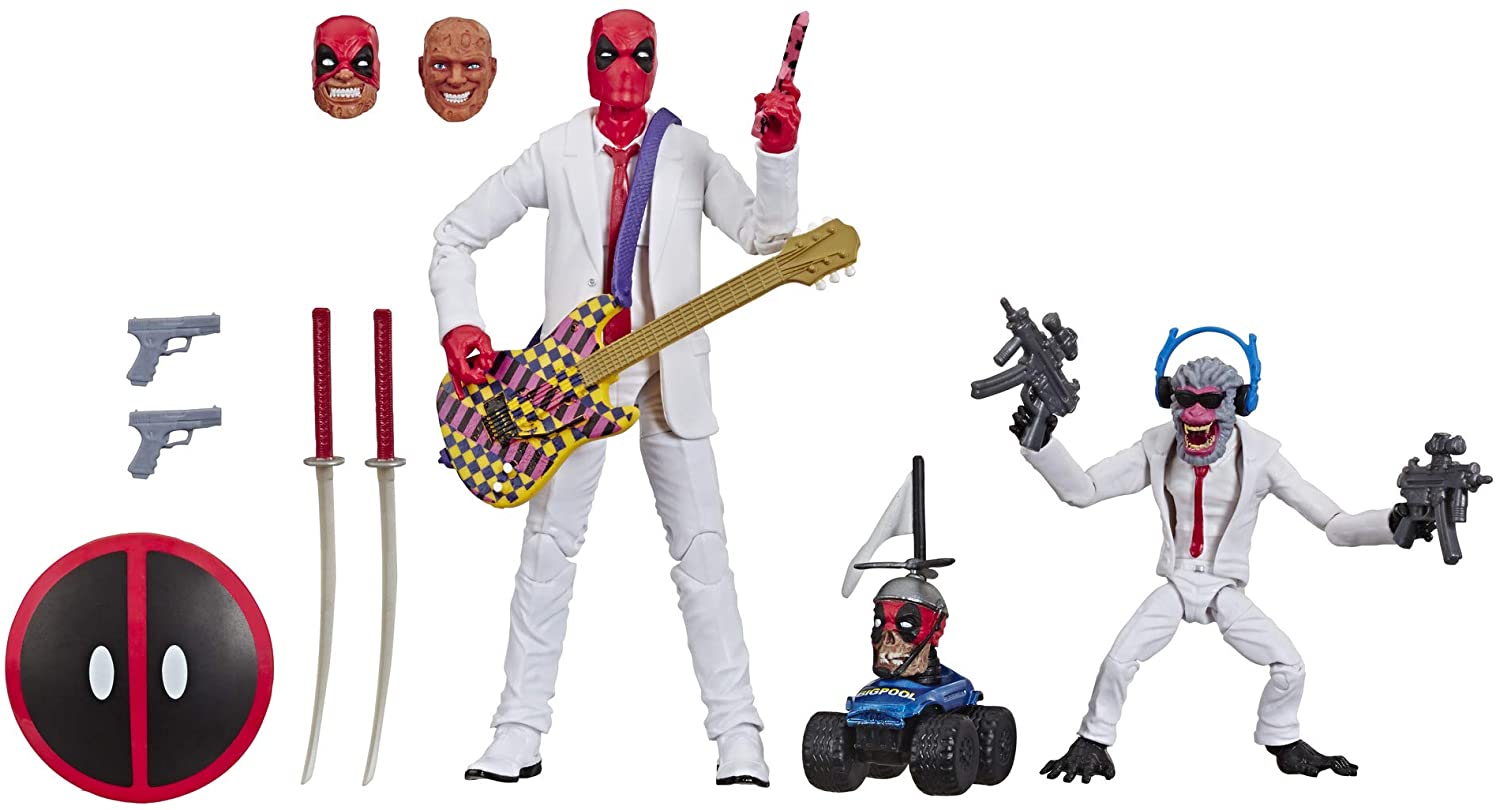 Marvel Legends Series 80th Anniversary Collectible 2-Pack of 6-Inch-Scale Deadpool and Hit-Monkey Action Figures