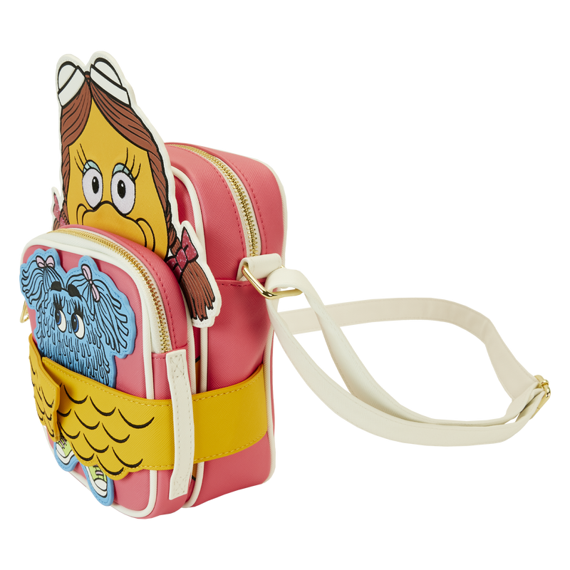 Loungefly Crossbody Crossbuddies Bag Featuring McDonald's Birdie the Early Bird along with a Fry Kids Coin Purse