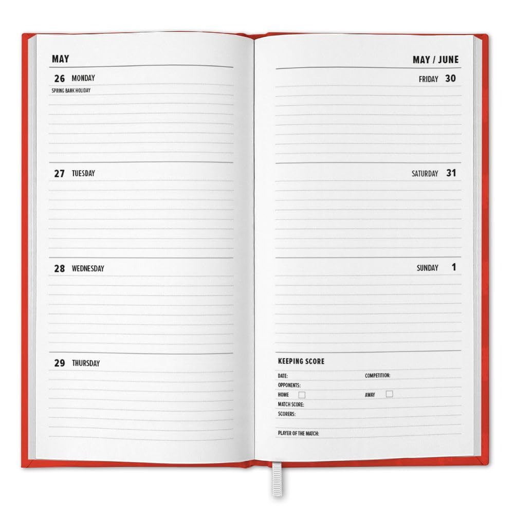 2025 Manchester United Football Club Slim Weekly View Diary
