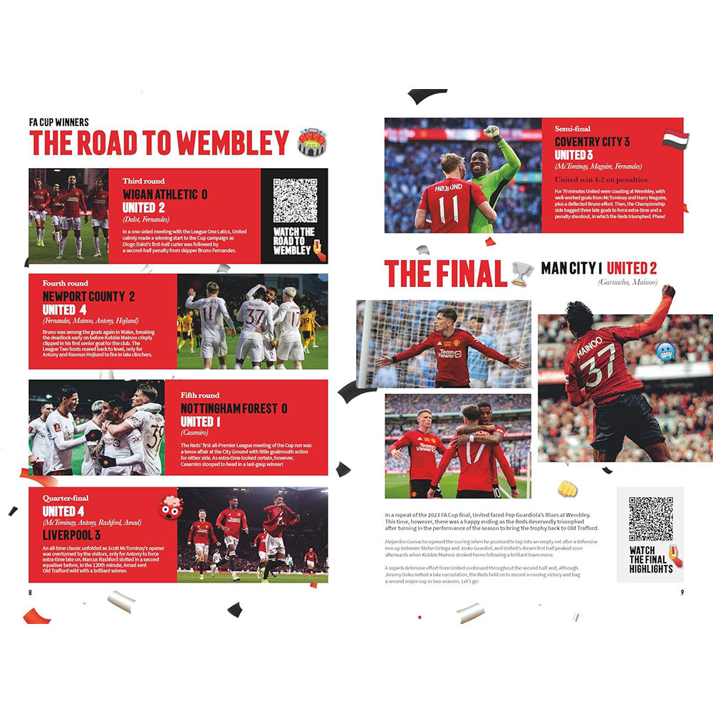2025 Manchester United Football Club Annual - A Must - Have for Fans