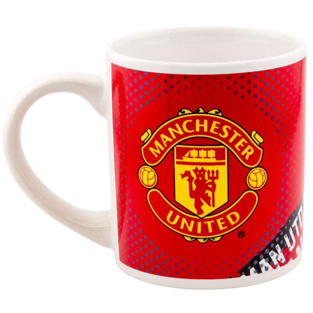 Stylish Manchester United Glazed Breakfast Bowl, Plate and Mug Set