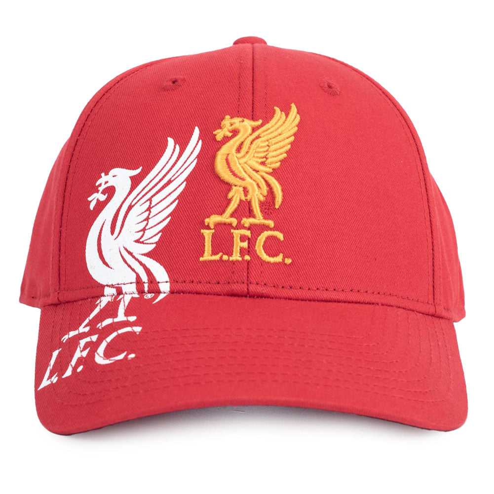 Obsidian Red Liverpool Football Club Adjustable Baseball Cap for Adults