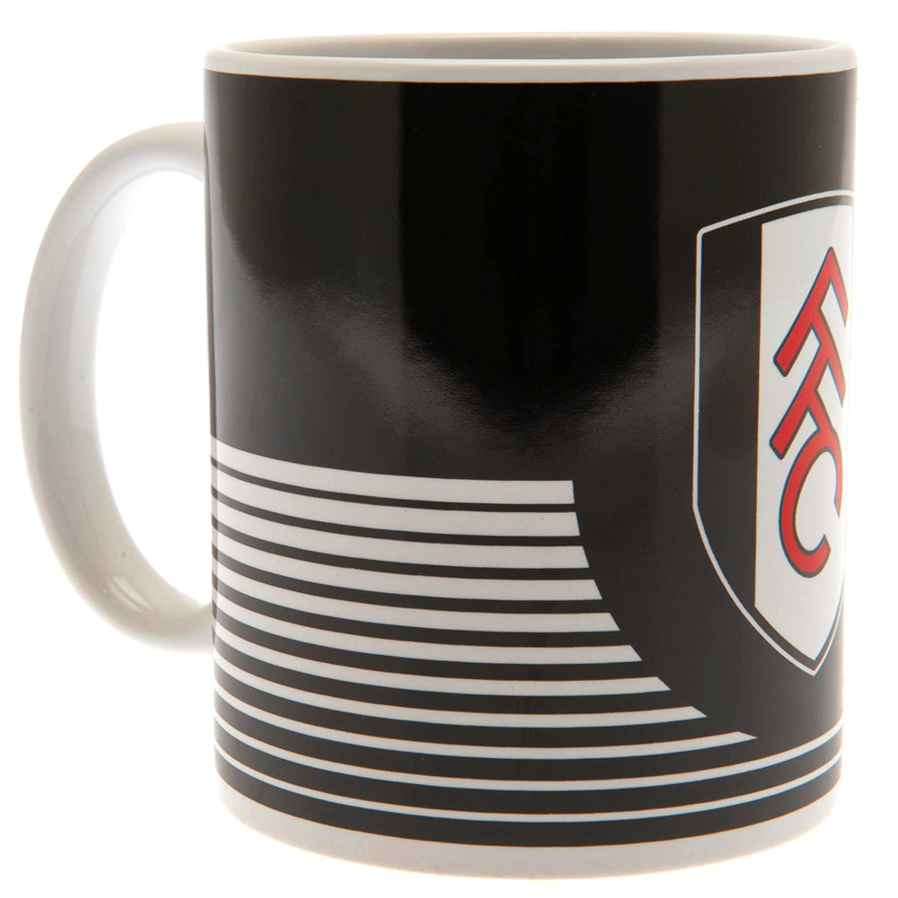 Fulham FC Linea Ceramic Coffee Mug with Full - Color Club Crest
