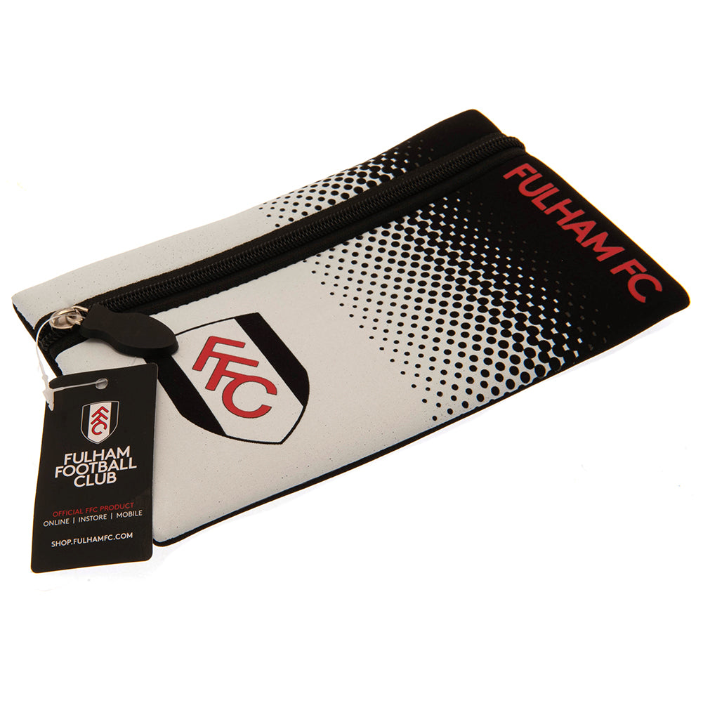 Fulham FC Stylish Fade Design Neoprene Zipped Pencil Case