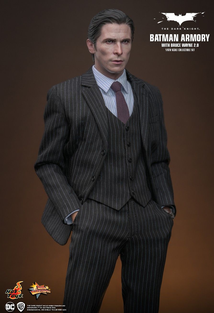 Hot Toys 1/6 Scale Batman Armory Set with Bruce Wayne (2.0)