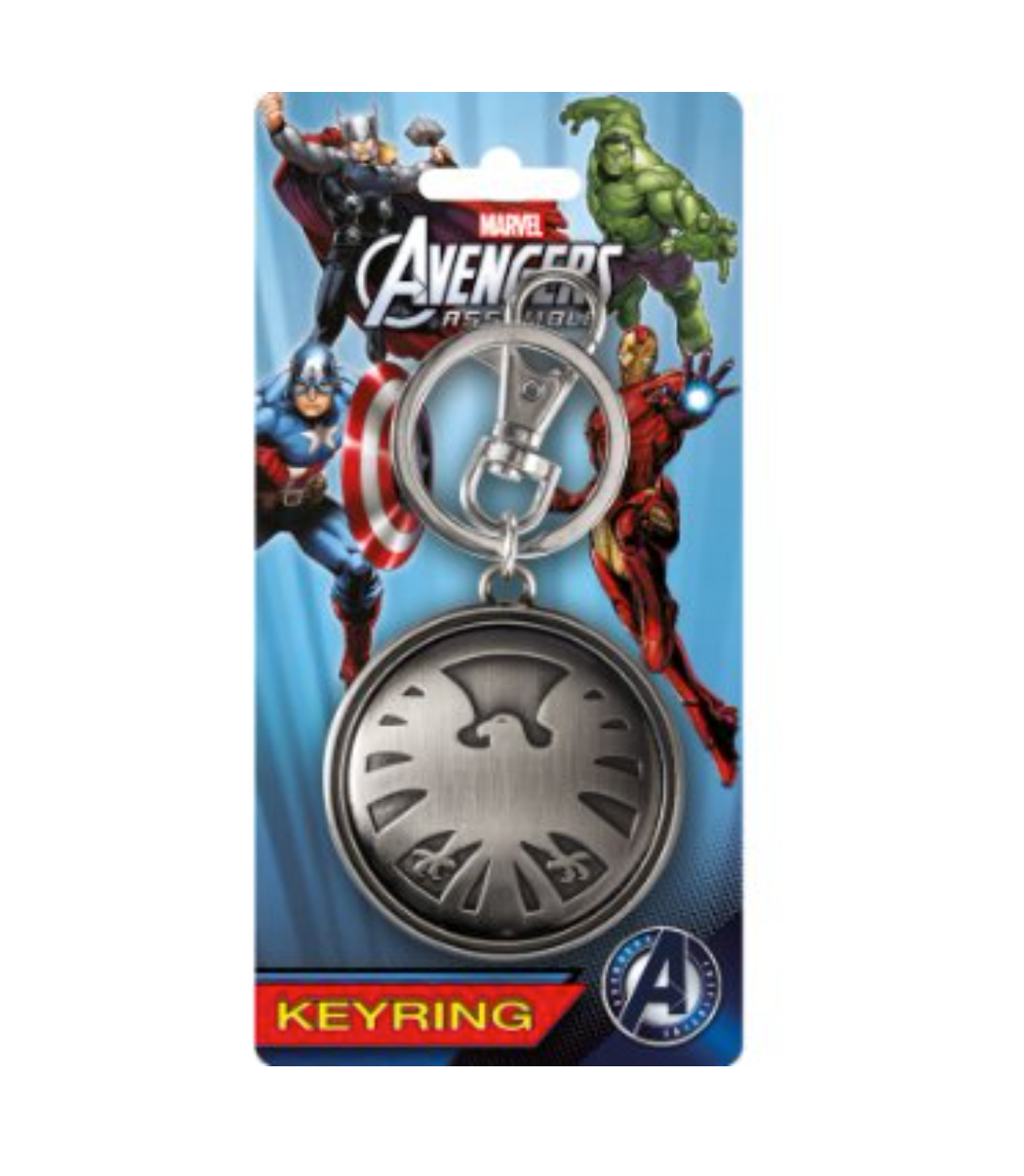 Marvel Avengers Themed Eagle-Shaped Pewter Key Ring for Collectors