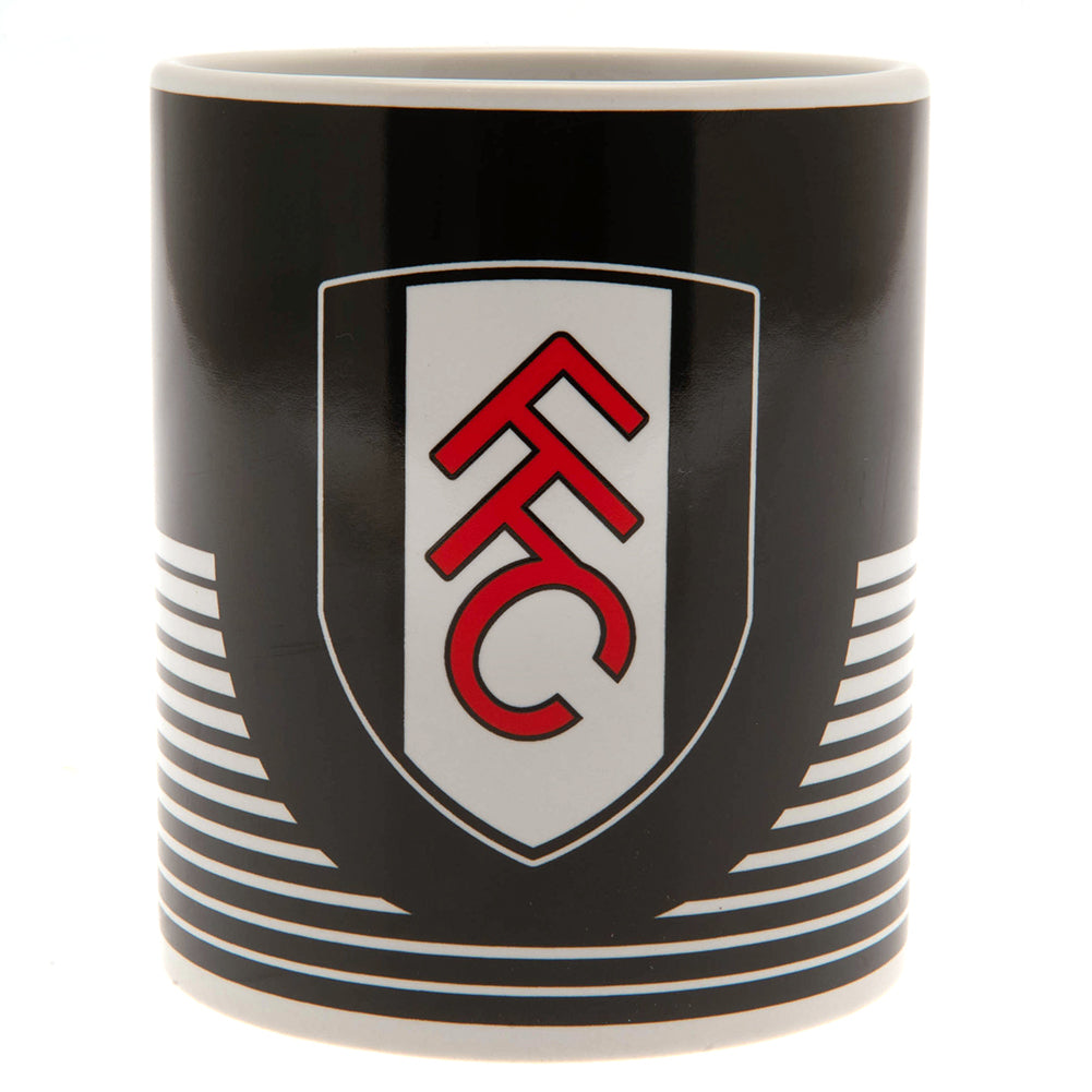 Fulham FC Linea Ceramic Coffee Mug with Full - Color Club Crest