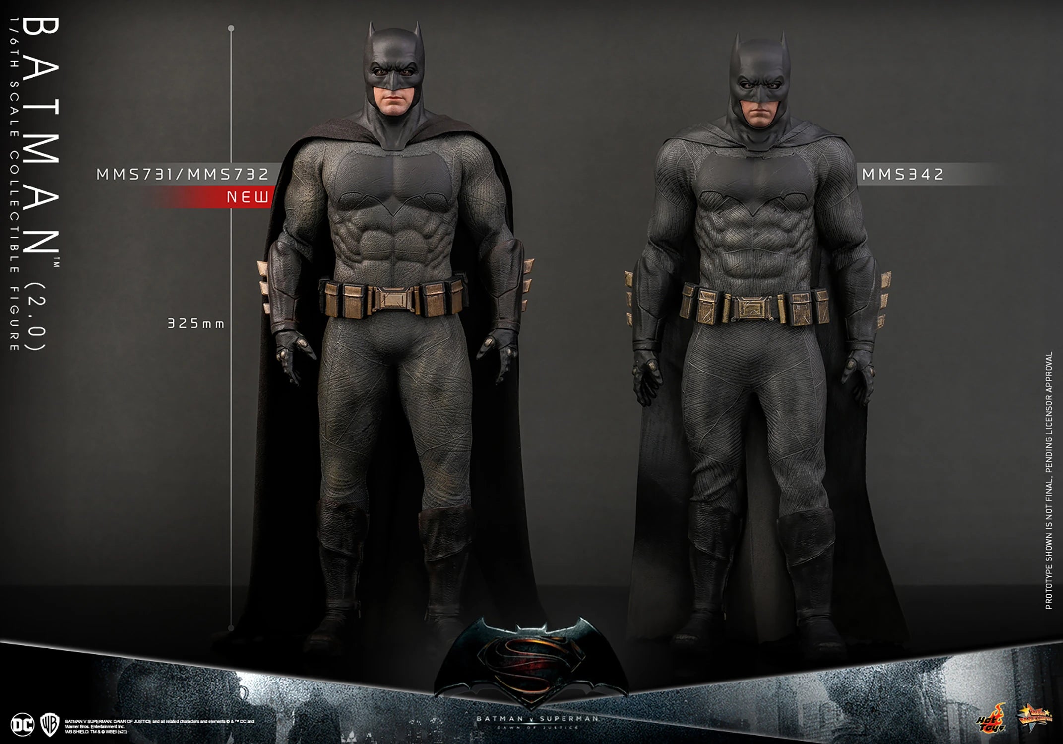Hot Toys 1/6th Scale Batman Figure from Batman v Superman Dawn of Justice