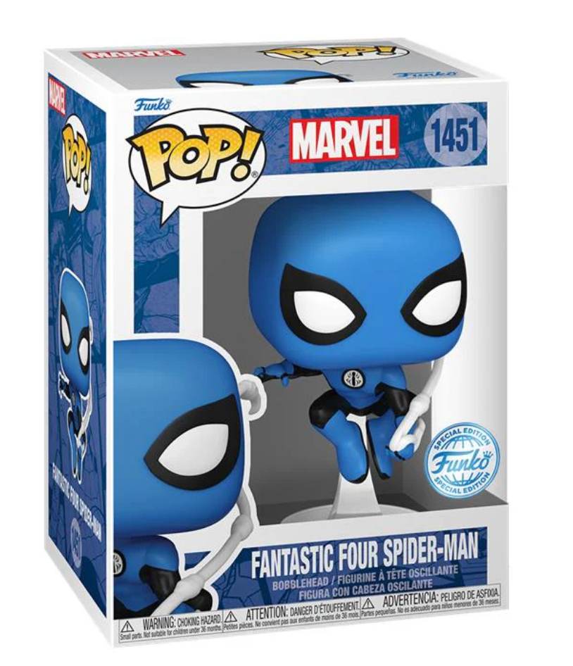Marvel's Exclusive Fantastic Four Spider - Man Funko POP! Vinyl Collectible Figure