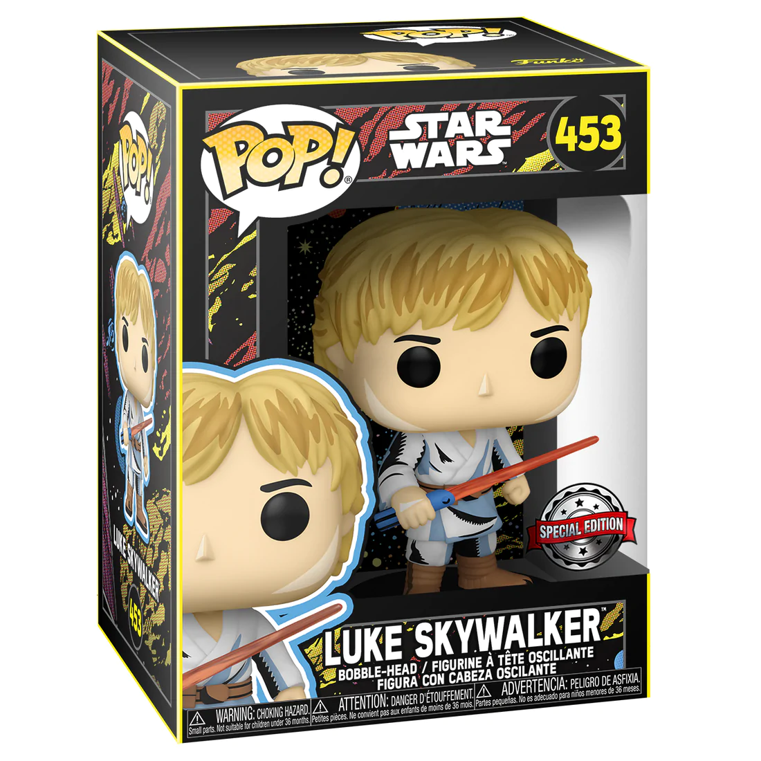 Retro Comic Style Luke Skywalker Star Wars Funko Pop! Vinyl Collectible Figure