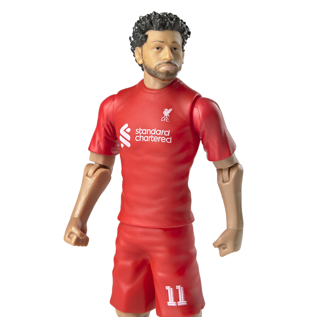High - Quality Liverpool Soccer Action Figure of Mohamed Salah Wearing No. 8 Kit