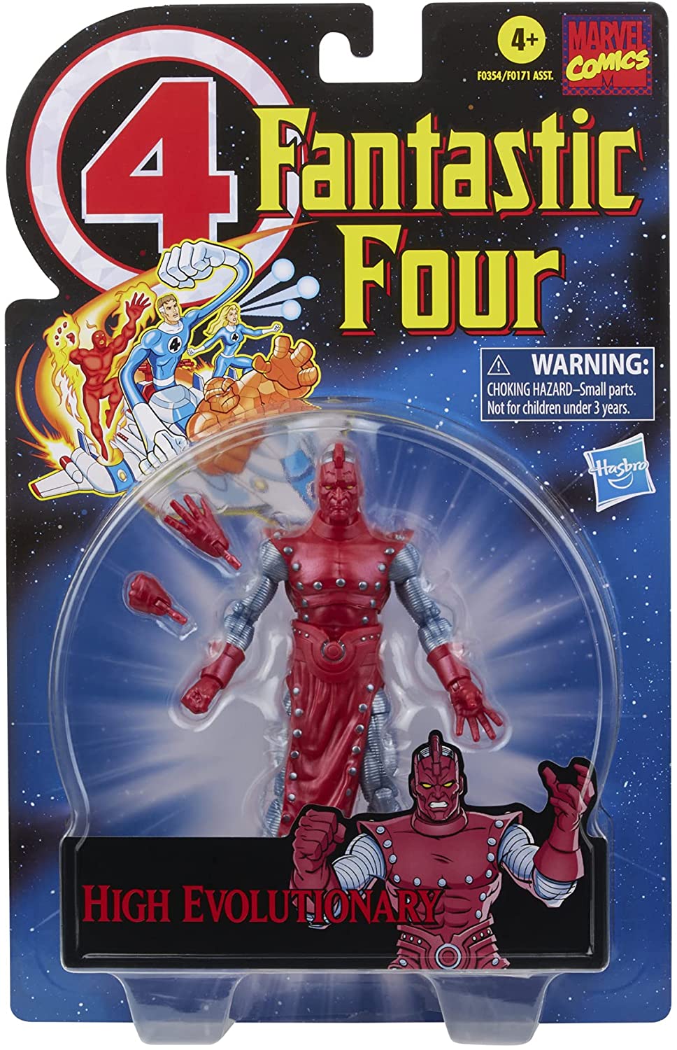 Hasbro Retro Marvel Legends Series Fantastic Four High Evolutionary Collectible Action Figure