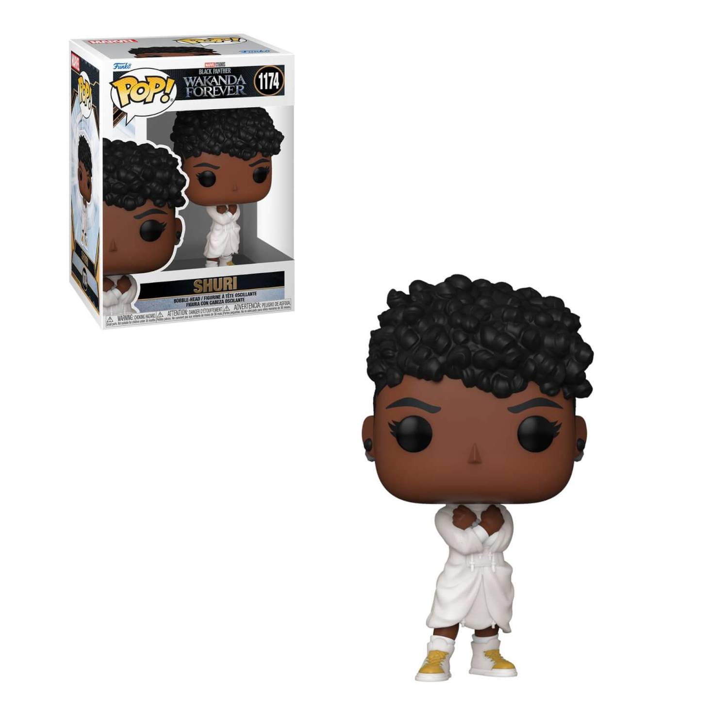 Marvel Black Panther Wakanda Forever Shuri in White Dress Funko Pop Vinyl Collectible