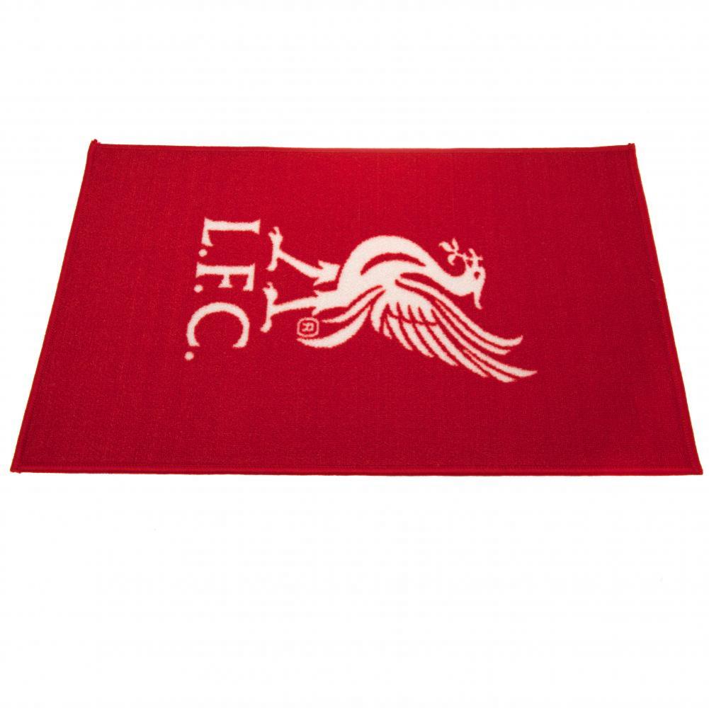 Vibrant Liverpool FC Bedroom Rug with Central Club Crest