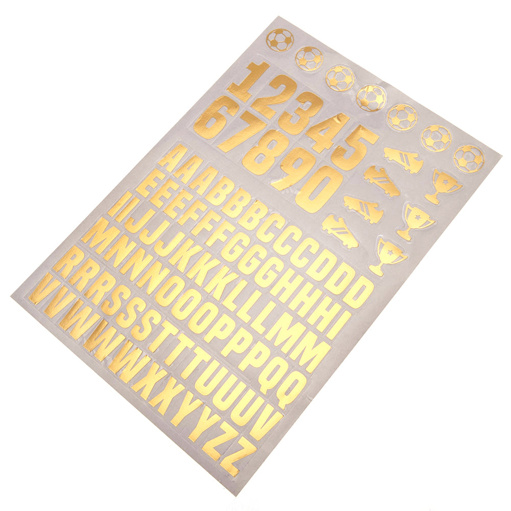 Manchester United FC Personalizable Birthday Card with Shiny Gold Stickers