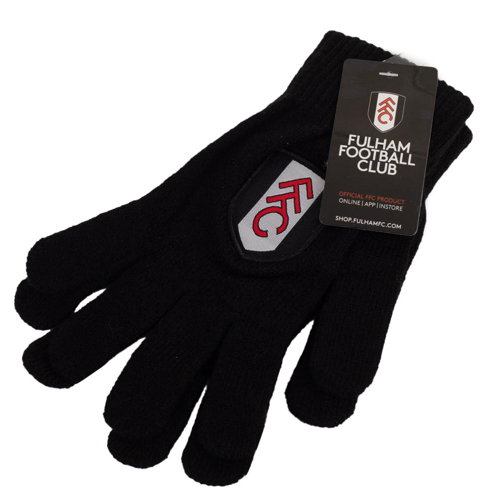 Junior Fulham Football Club Knitted Gloves for Children