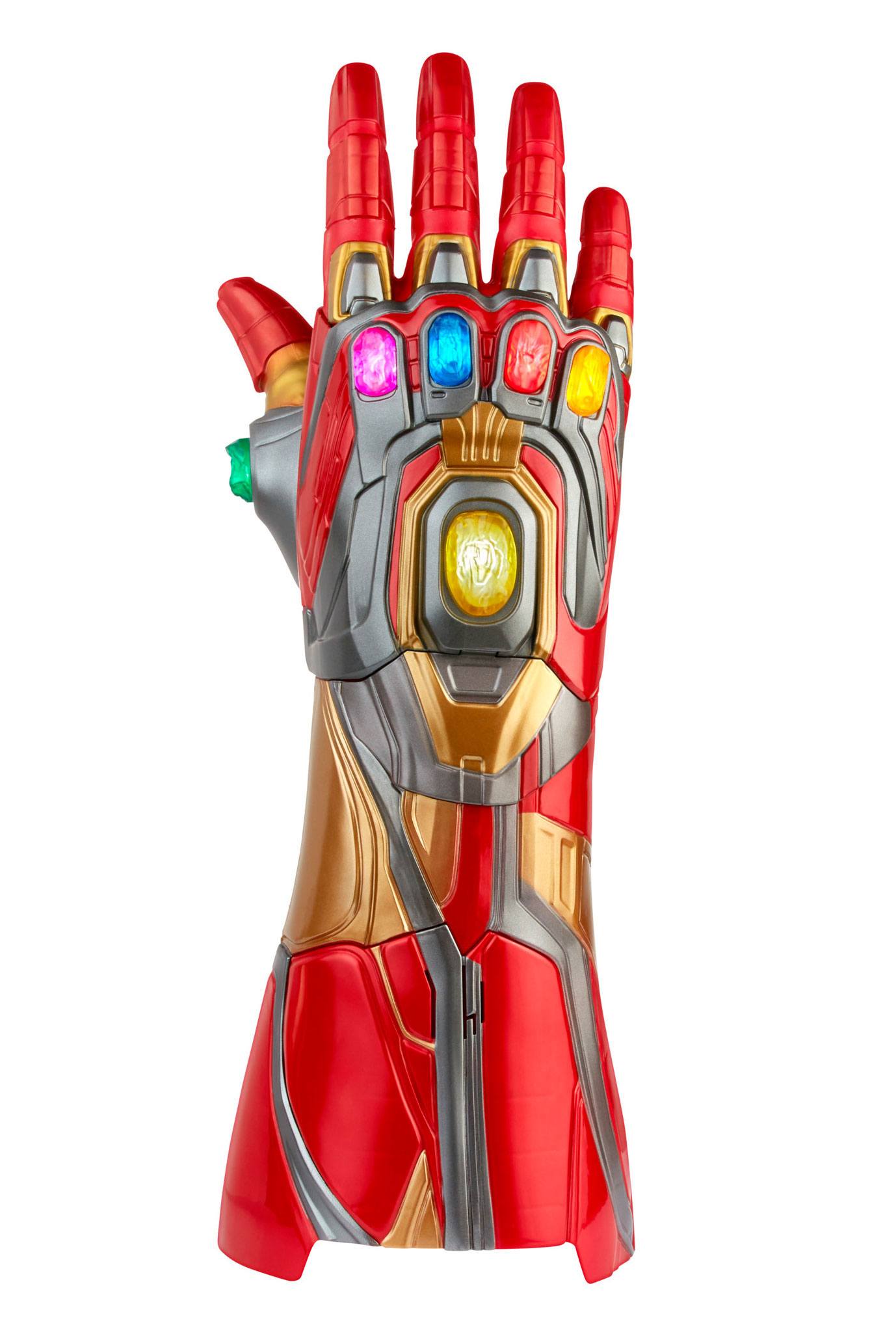 Hasbro's Premium Marvel Legends Series Articulated Electronic Iron Man Nano Gauntlet Collectible Toy