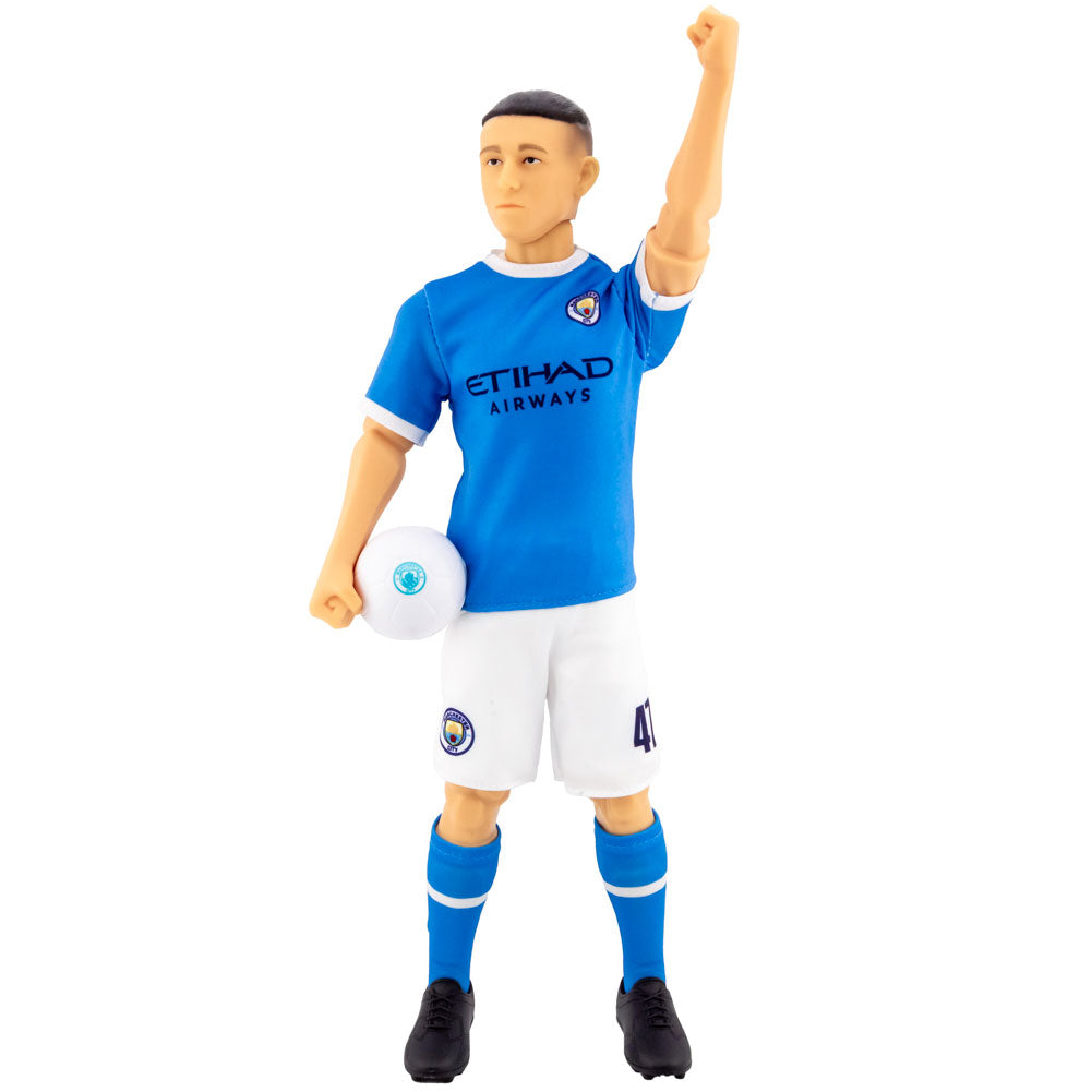 High - Quality Manchester City FC Phil Foden Collectible Action Figure for Football Fans