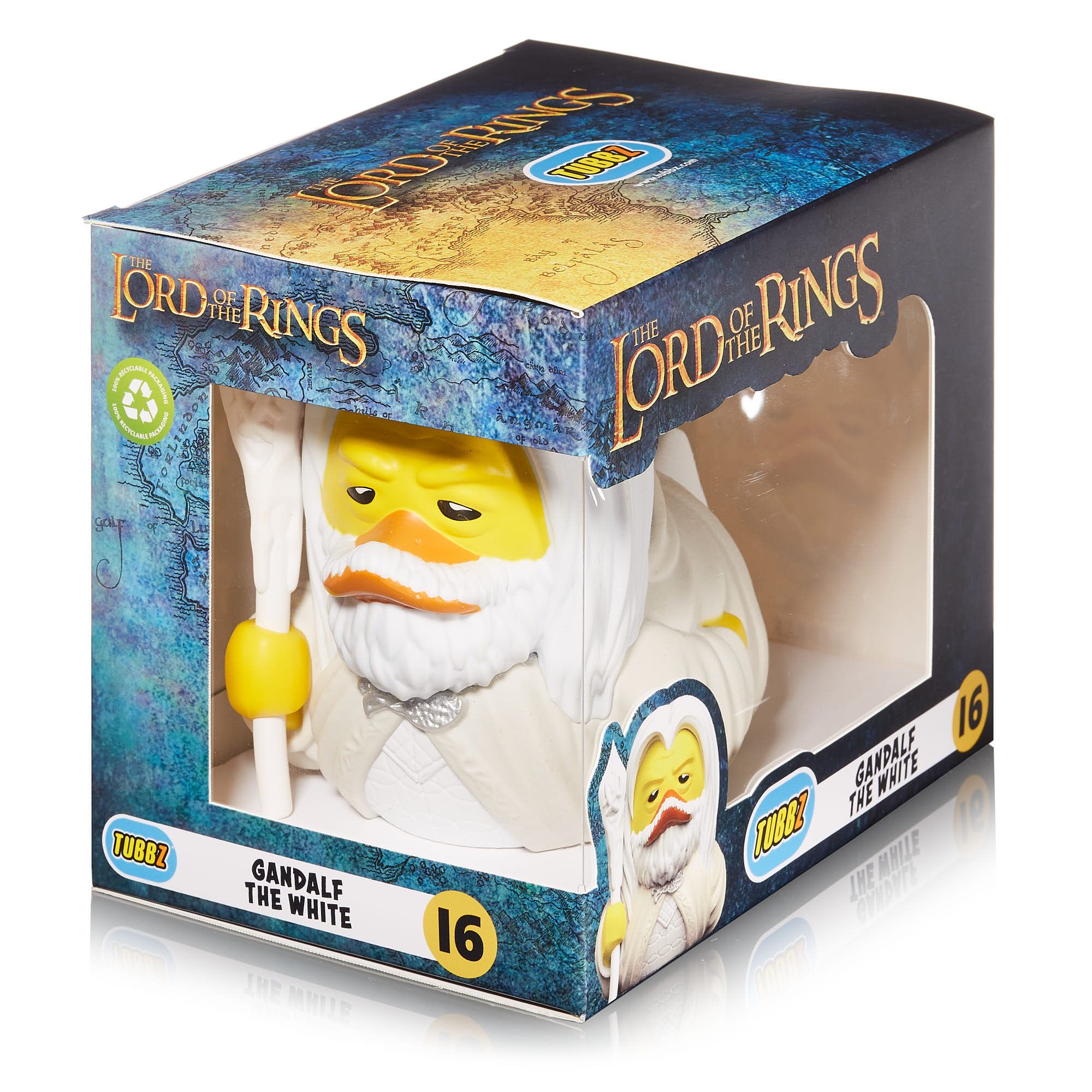 Collectible Boxed Tubbz Figurine of Gandalf the White from The Lord of the Rings