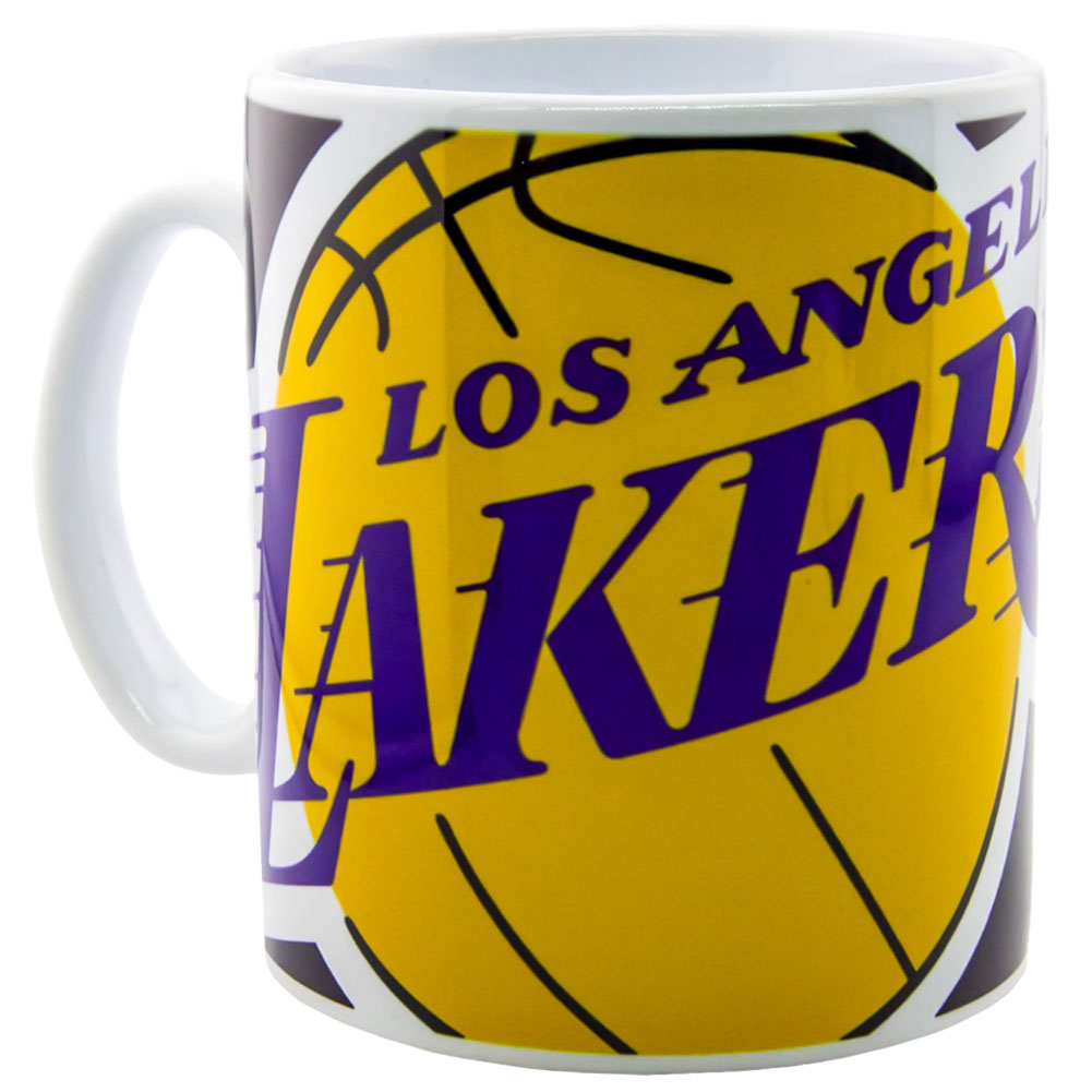 Large-Cropped Los Angeles Lakers Logo Ceramic Coffee Mug for Daily Use