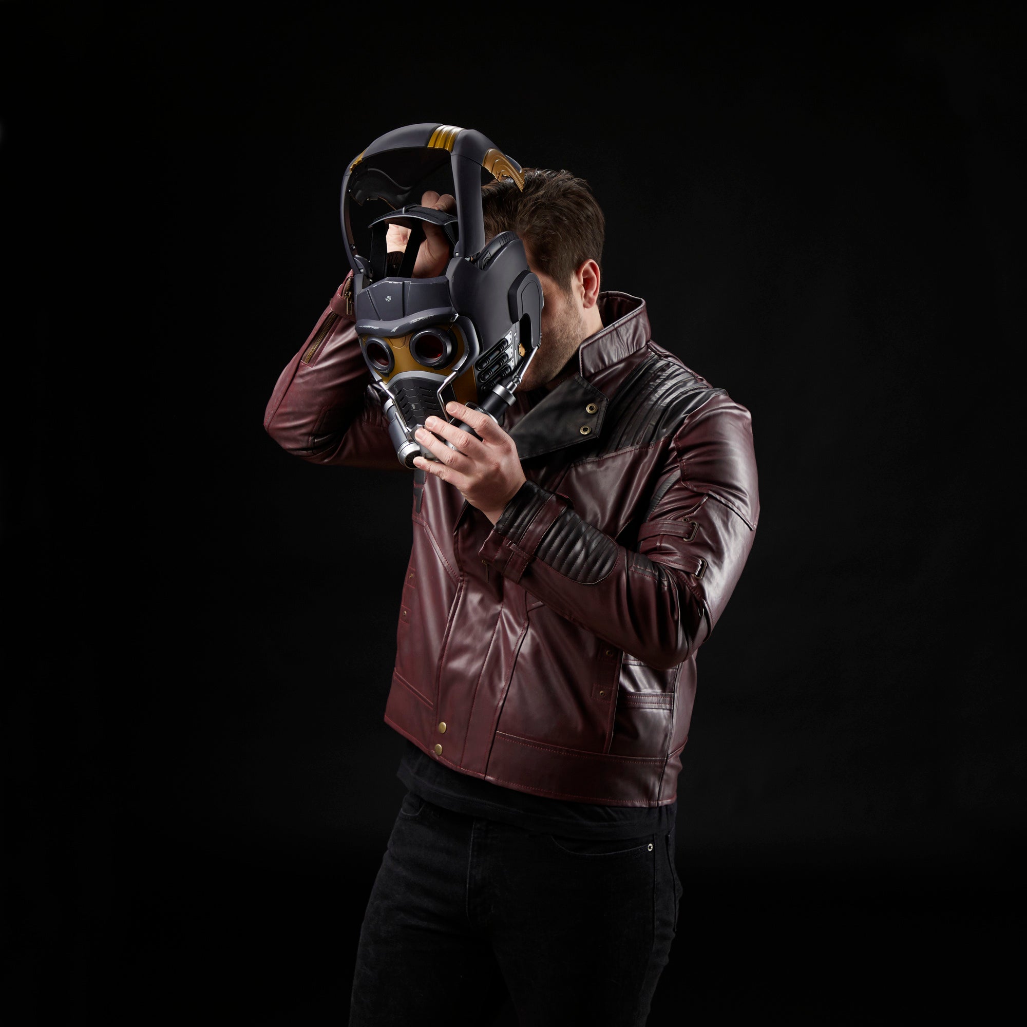 Marvel Legends Collectible Series Guardians of the Galaxy Star - Lord 1:1 Scale Premium Role - play Helmet for Fans