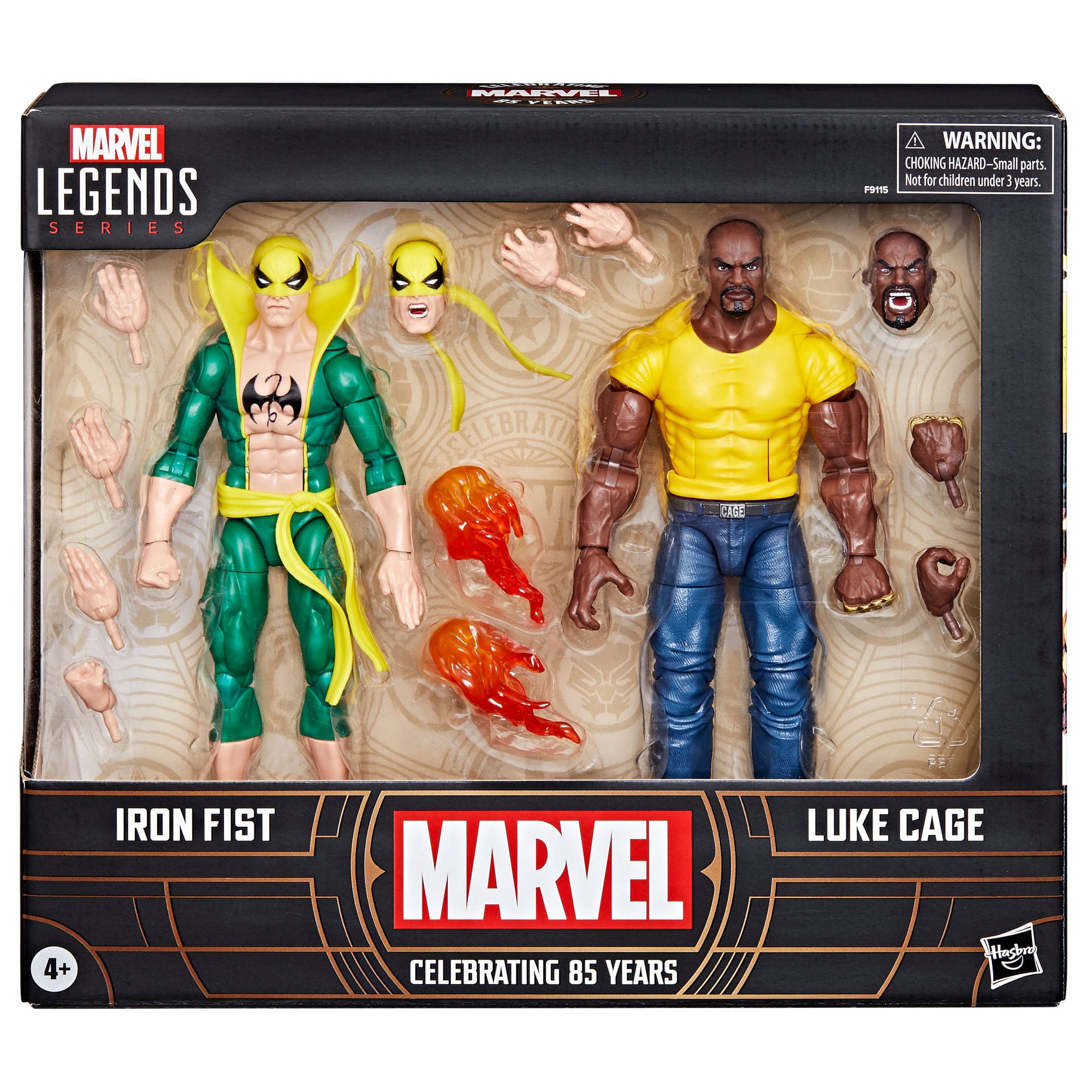 Hasbro Marvel Legends 6-Inch Iron Fist and Luke Cage 2-Pack Action Figures
