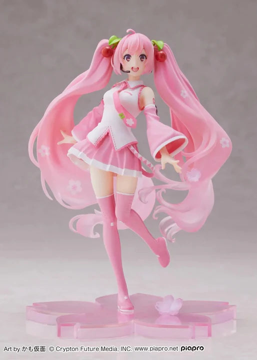 Hatsune Miku Vocaloid Sakura Miku Collectible Noodle Stopper Figure in Pearl Color (2022 Edition)