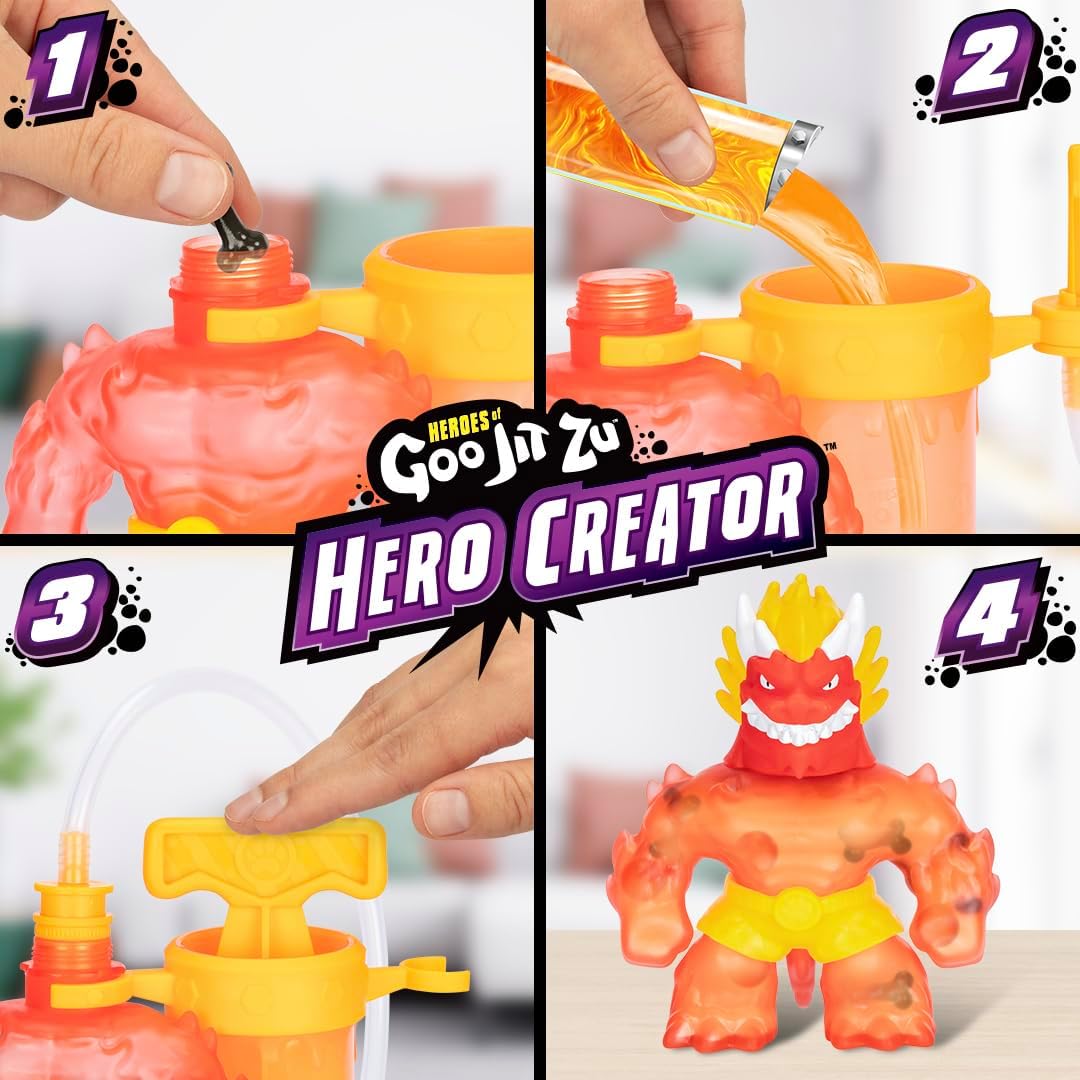 Heroes of Goo Jit Zu Blazagon Action Figure Hero Creator Pack for Kids