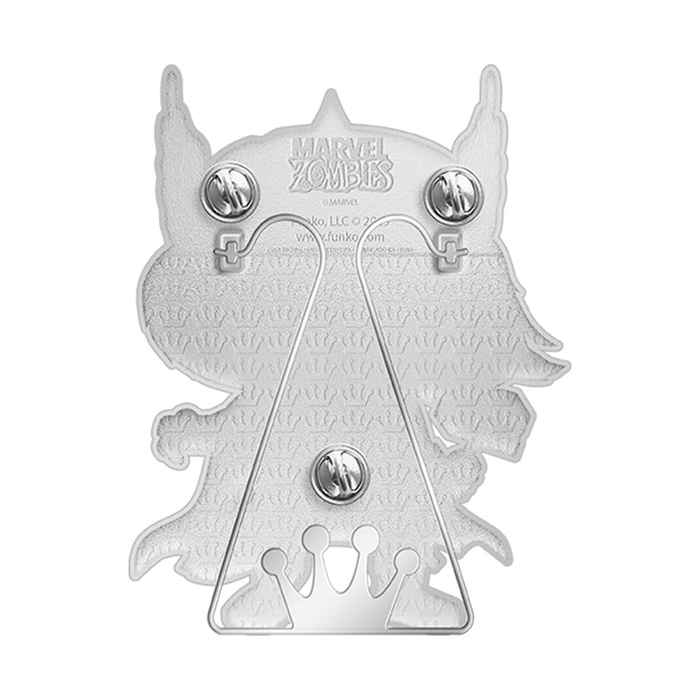 Marvel Zombie Themed Loungefly Glow-in-the-Dark Enamel Pin Featuring Thor from Funko's POP! Series