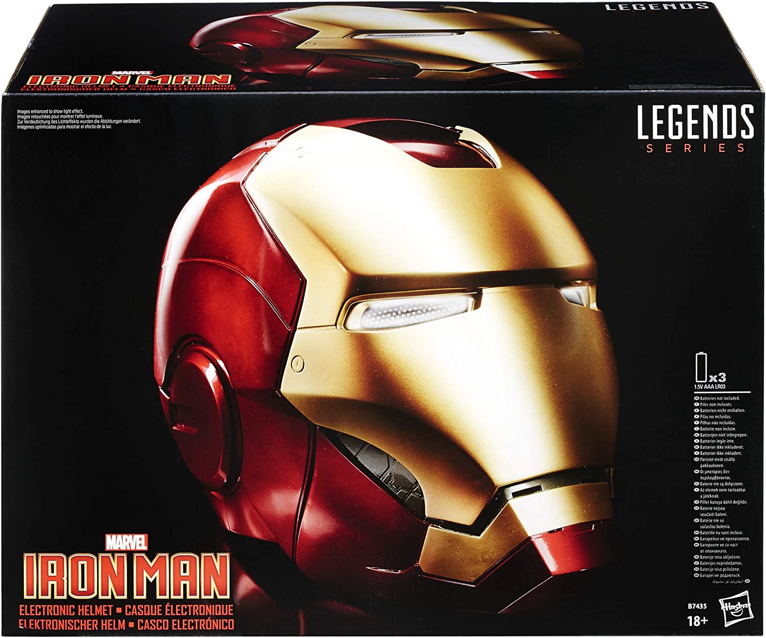 Hasbro Marvel Legends 1:1 Replica Avengers Iron Man Premium Electronic Helmet