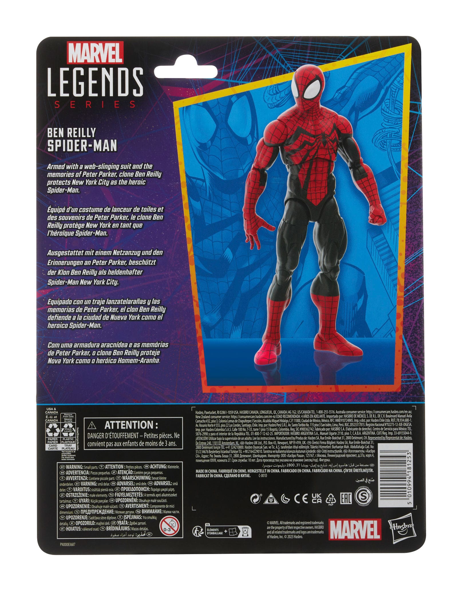 Hasbro Marvel Legends Retro 6-Inch Ben Reilly as Spider-Man Action Figure
