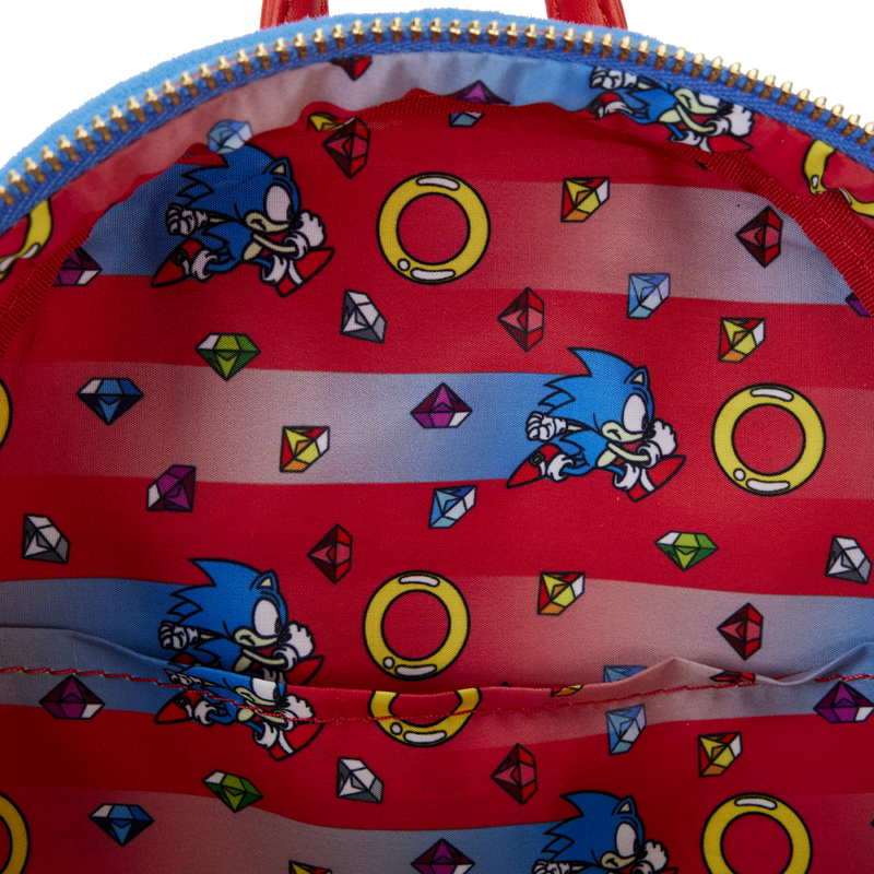 Loungefly Plush Mini Backpack Inspired by Sega's Sonic the Hedgehog