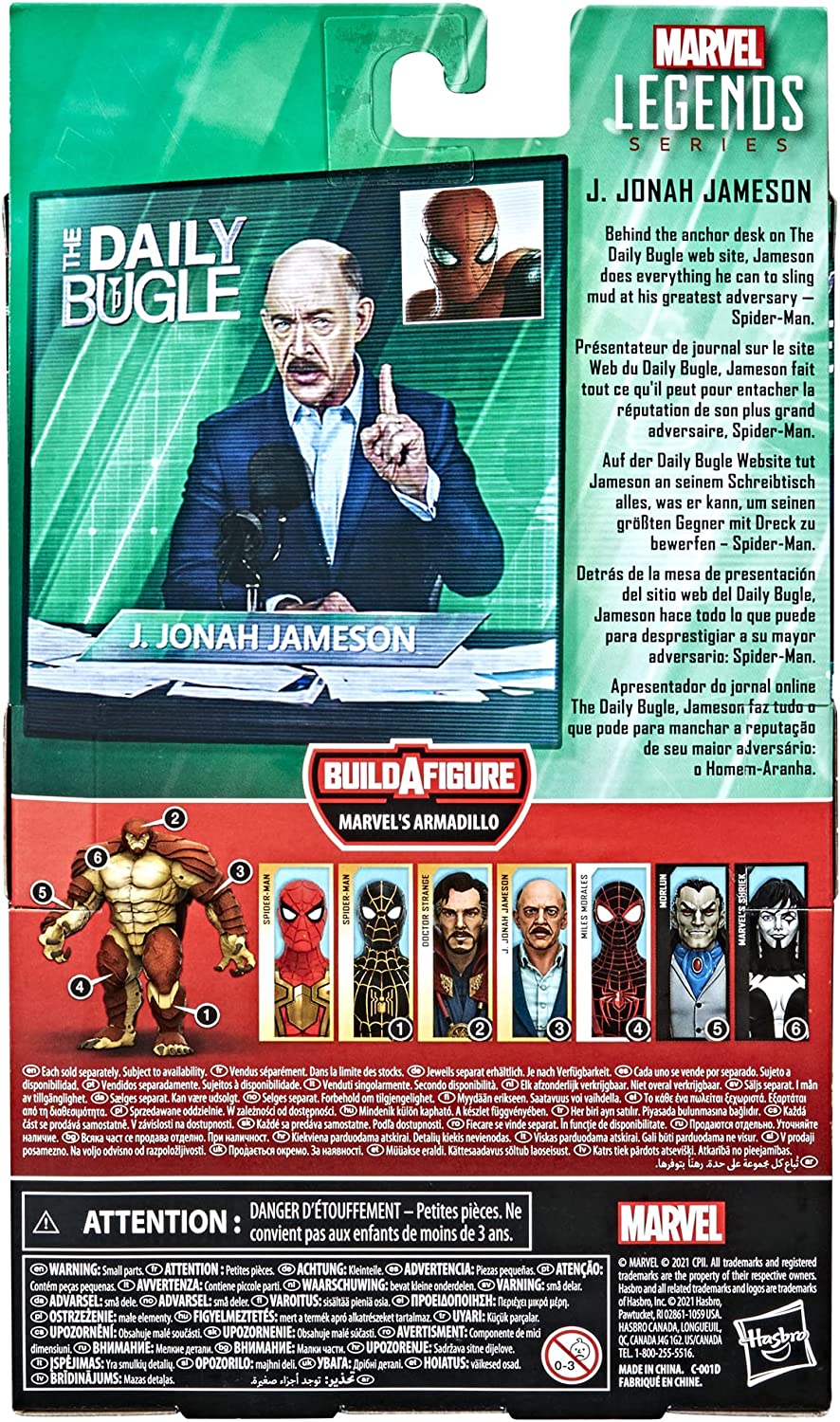 Hasbro Marvel Legends Series 6-Inch Action Figure of J. Jonah Jameson from Spider-Man No Way Home for Collectors and Fans