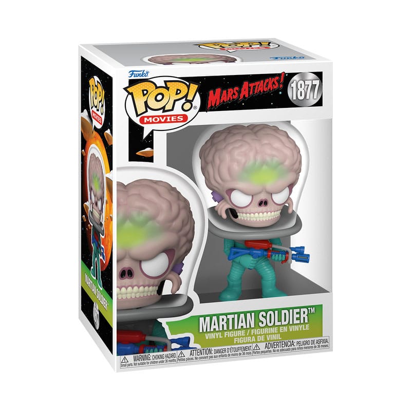 Funko POP! Vinyl Figure: Atomic Ray Gun - Wielding Martian Soldier from Mars Attacks