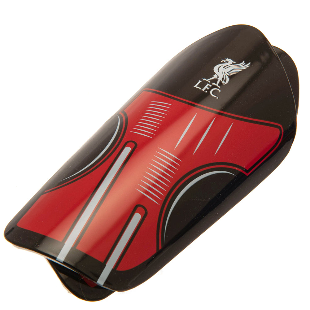 Kids' Liverpool FC Red and Black Shin Pads with Delta Design