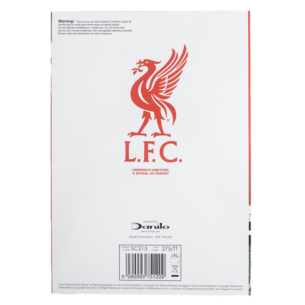 Musical Liverpool Football Club Birthday Greeting Card