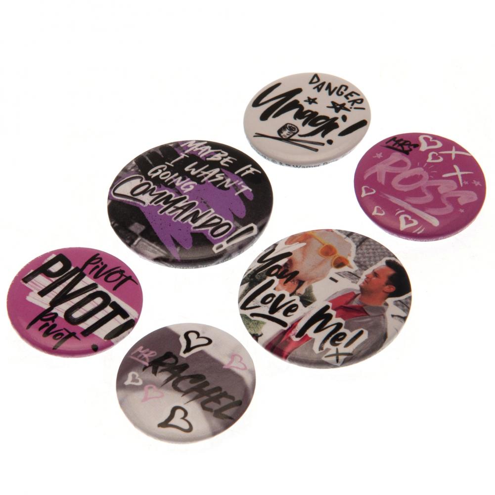 Assorted Size Doodle Friends Button Badge Set