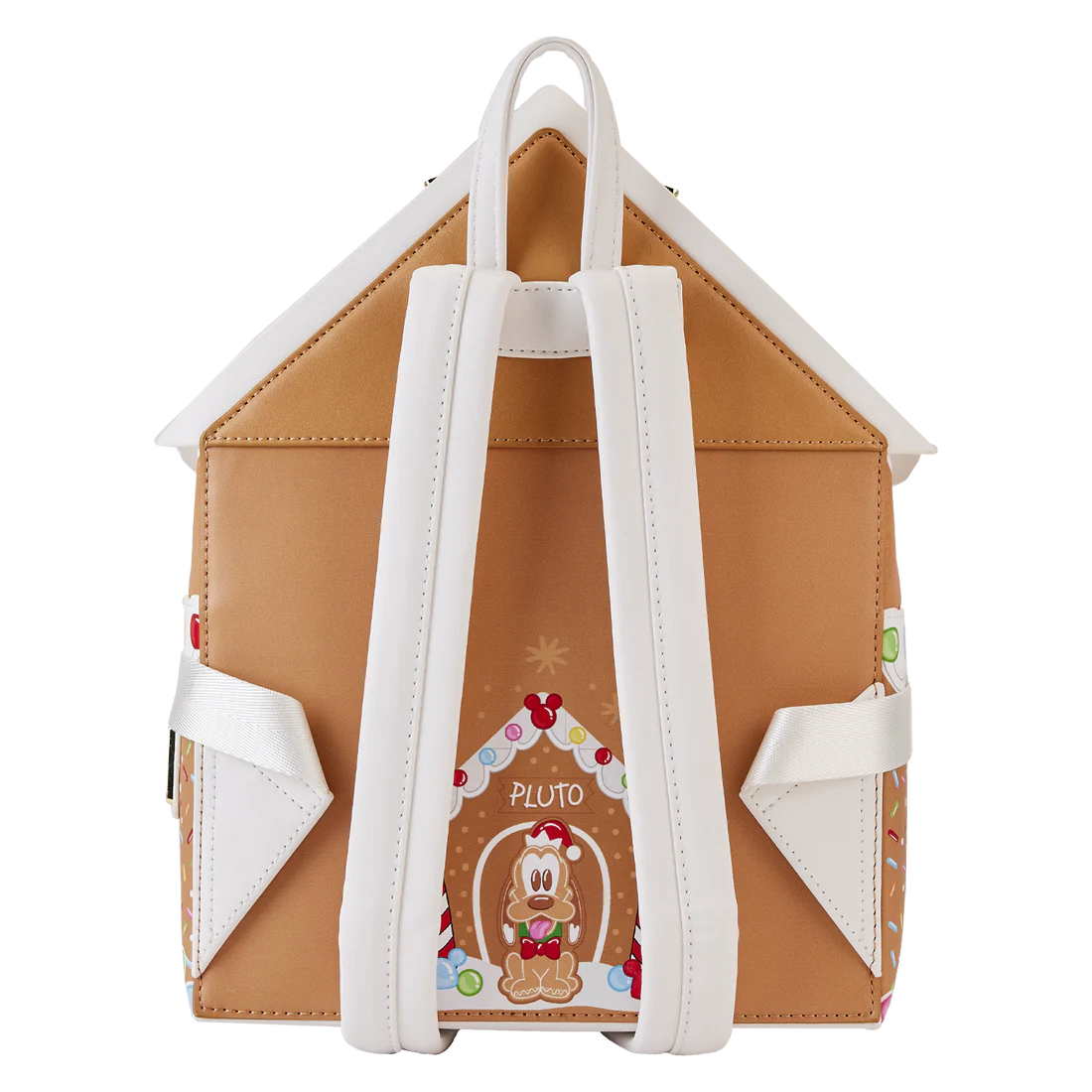 Loungefly Disney Mickey & Friends Themed Gingerbread House Design Mini Backpack for Holiday Lovers