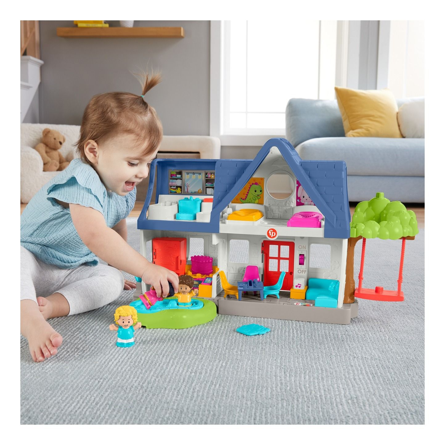 Fisher Price Little People Interactive Let's Play Home House Playset