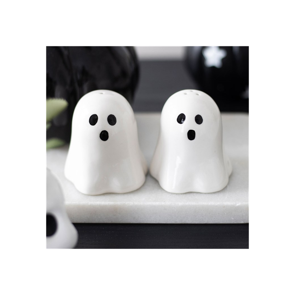 Spooky Halloween Ghost Salt and Pepper Shakers for Wicked Feasts